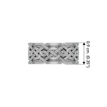 Celtic Knotwork Silver Wedding Ring TR684 - Jewelry